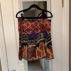 Like new! W118 by Walter Baker Red and Black Patterned Skirt